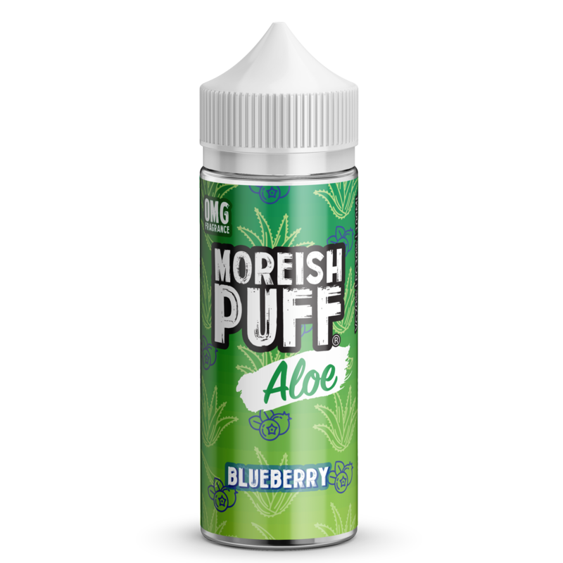 Moreish Puff Aloe Blueberry 0mg 100ml Short Fill E...