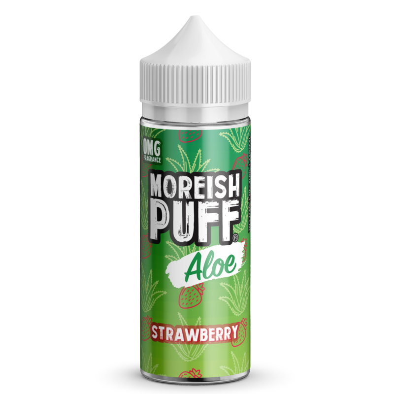 Moreish Puff Aloe Strawberry 0mg 100ml Short Fill ...