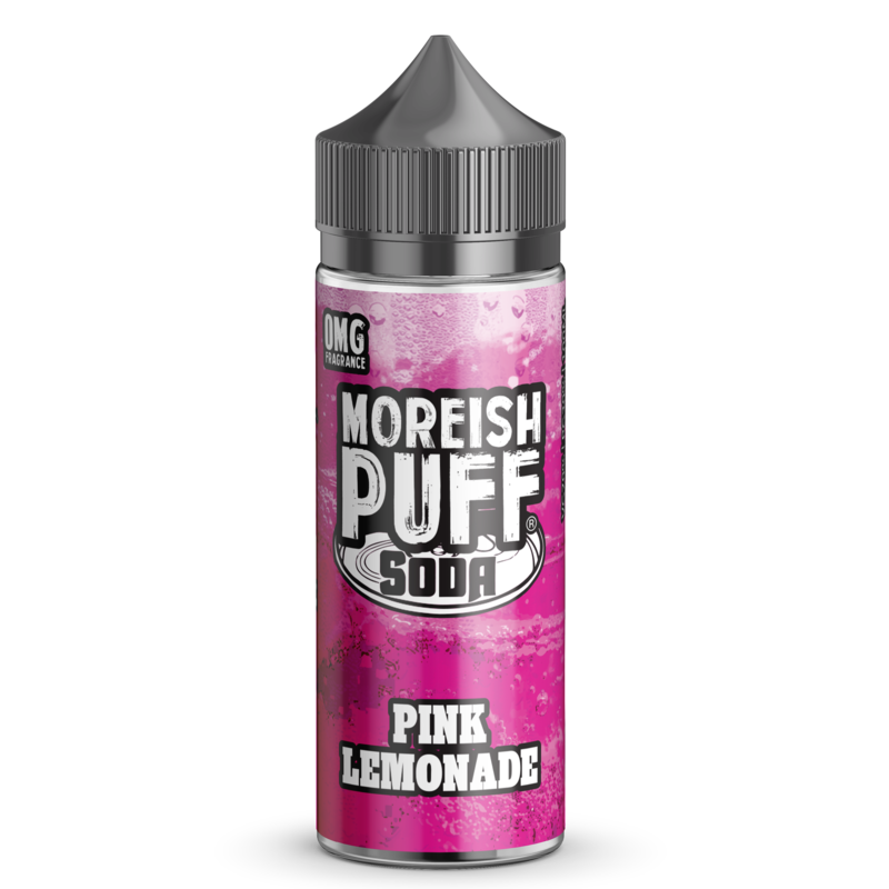 Moreish Puff Soda Pink Lemonade 0mg 100ml Short Fi...