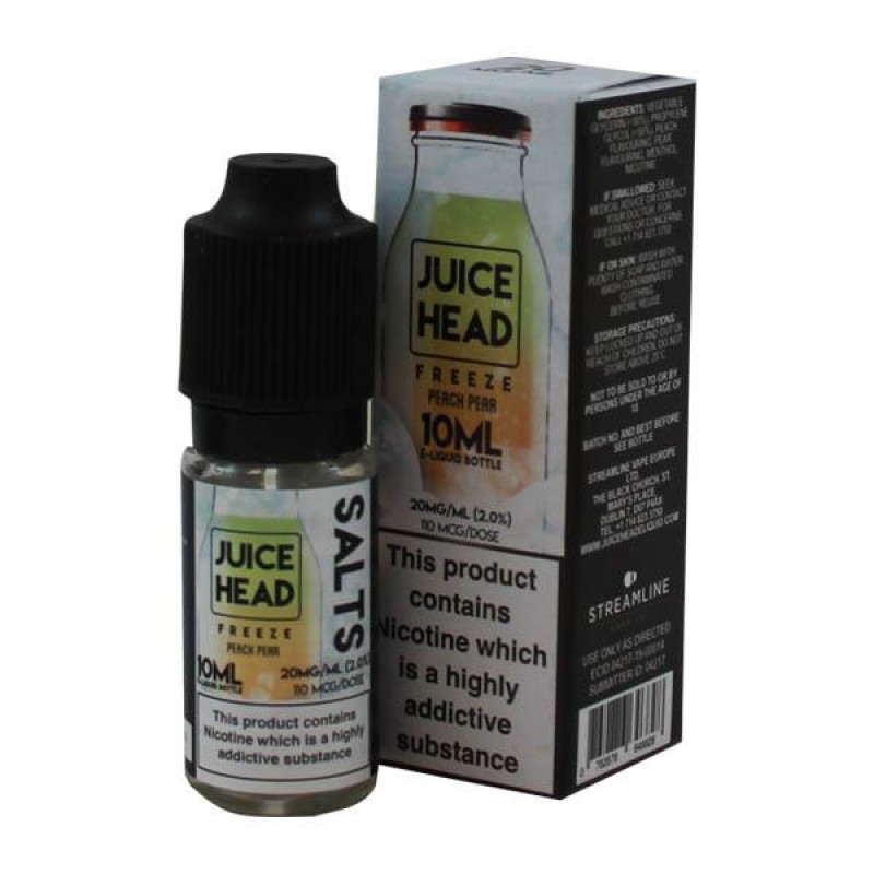 Juice Head Freeze Peach Pear 10ml Nic Salt