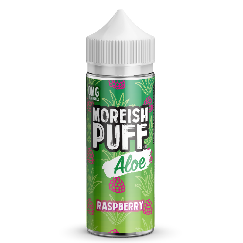 Moreish Puff Aloe Raspberry 0mg 100ml Short Fill E...