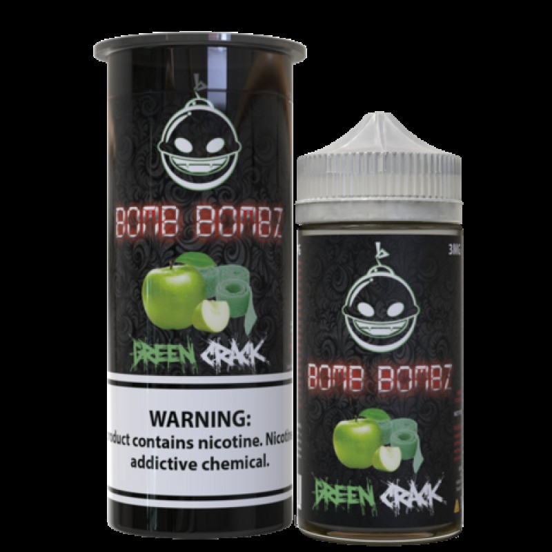 Bomb Bombz Green Crack 100ml Short Fill
