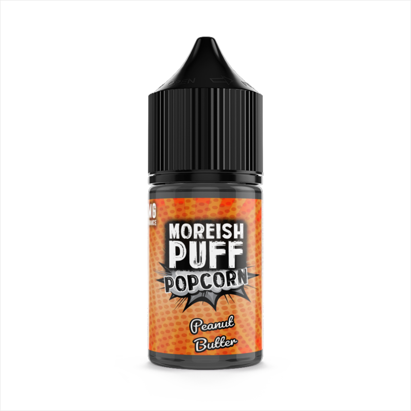 Moreish Puff Popcorn Peanut Butter 0mg 25ml Short ...