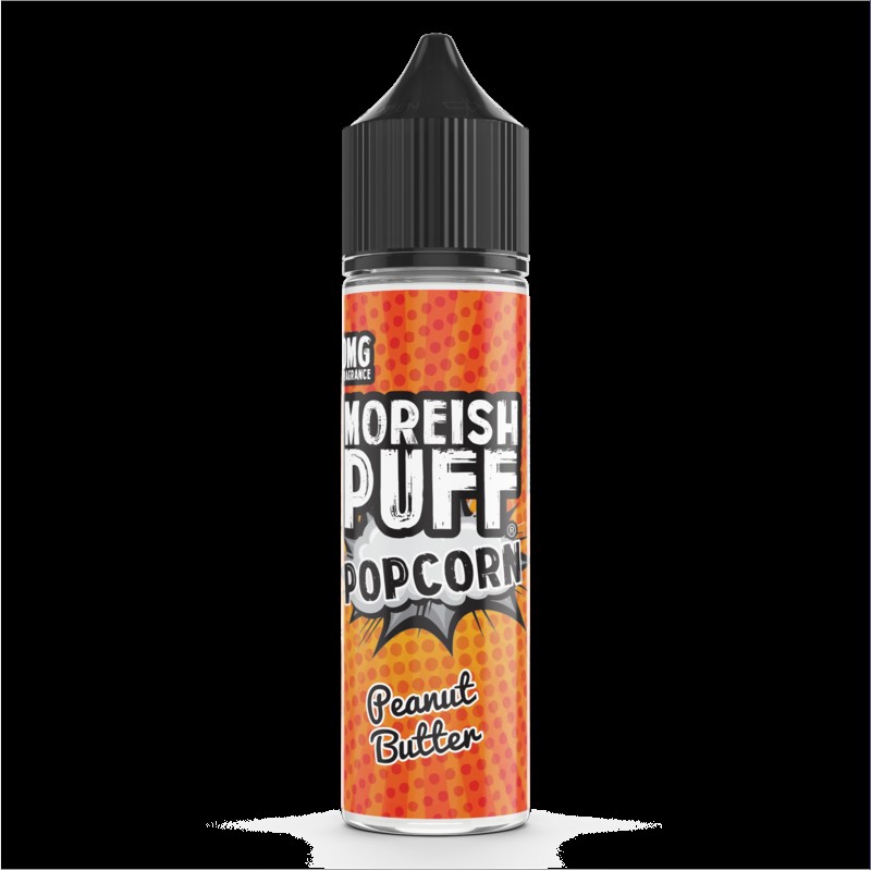 Moreish Puff Popcorn Peanut Butter 0mg 50ml Short ...