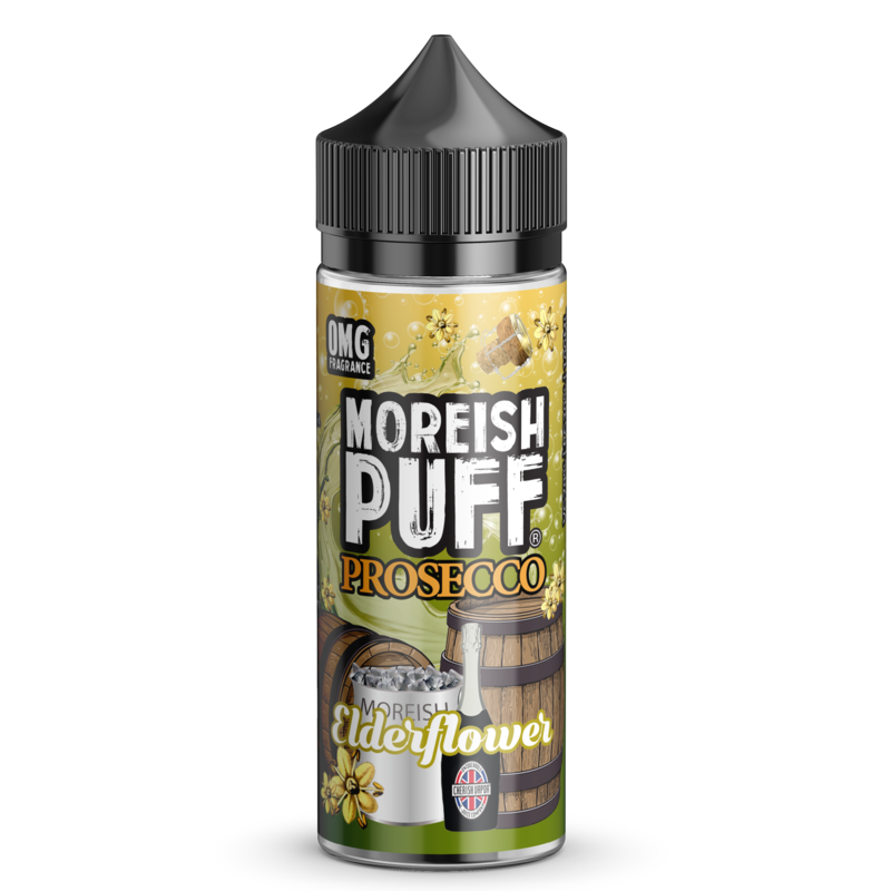 Moreish Puff Prosecco Elderflower 0mg 100ml Short ...