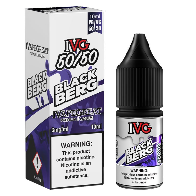 IVG Menthol: Blackberg 50:50 E-Liquid - 10ml ( Dat...