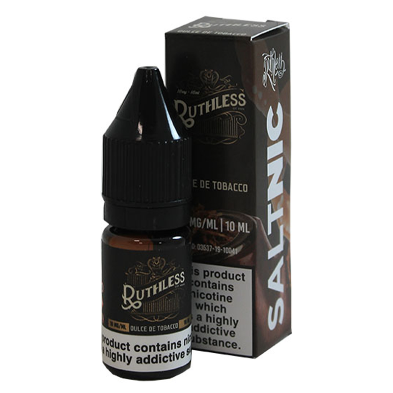 Ruthless Salt Nic: Dulce De Tobacco 10ml