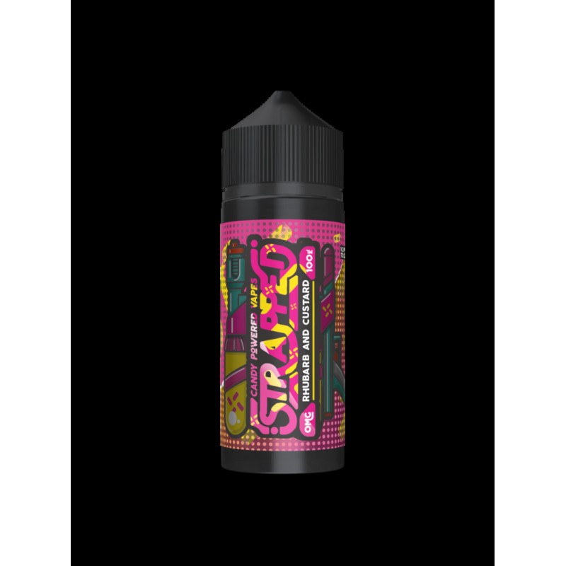Strapped Rhubarb & Custard E-Liquid 100ml Shor...