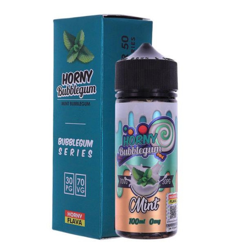 Horny Flava Mint Bubblegum E-liquid 100ml Short Fi...