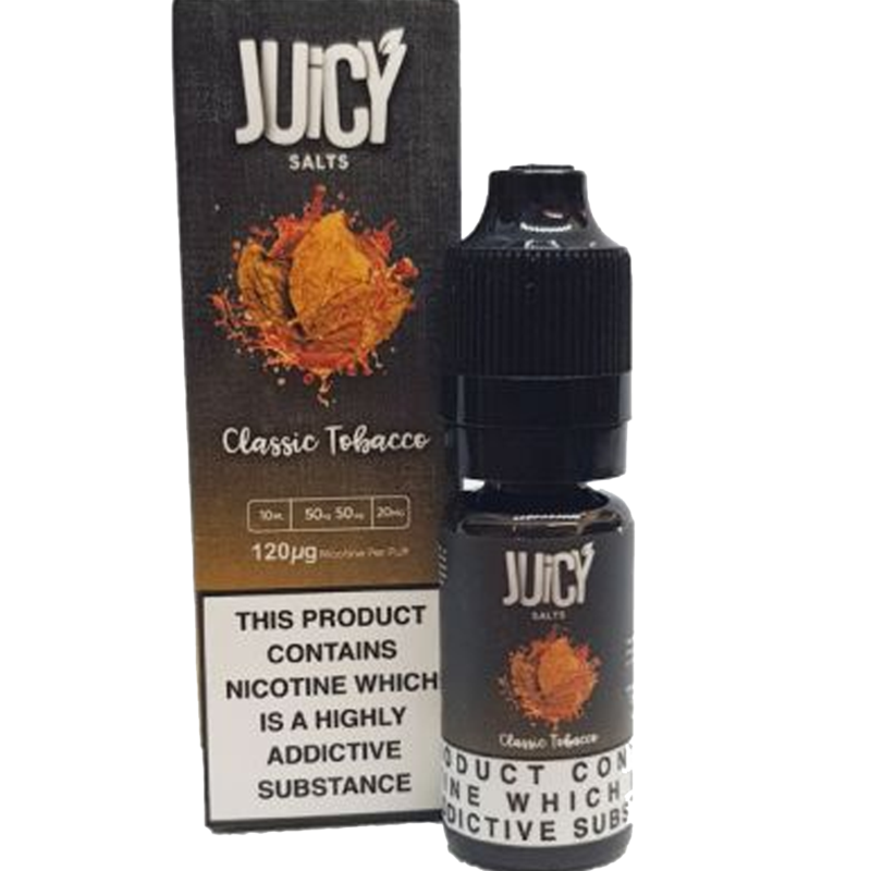 Juicy Salts Classic Tobacco Nic Salt 20mg 10ml