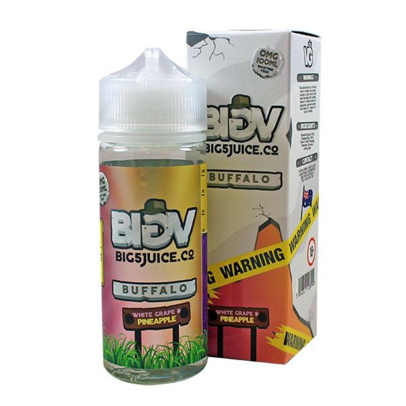 Big 5 Buffalo White Grape & Pineapple E-liquid...