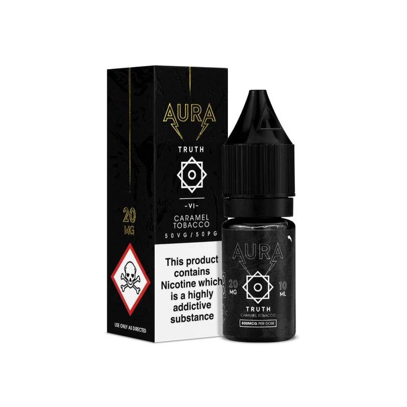 Aura Salt: Truth Caramel Tobacco E-liquid 20mg 10m...