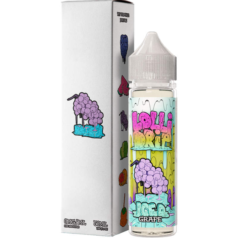 My Vapery Grape Iced E-Liquid by Lollidrip 50ml Sh...