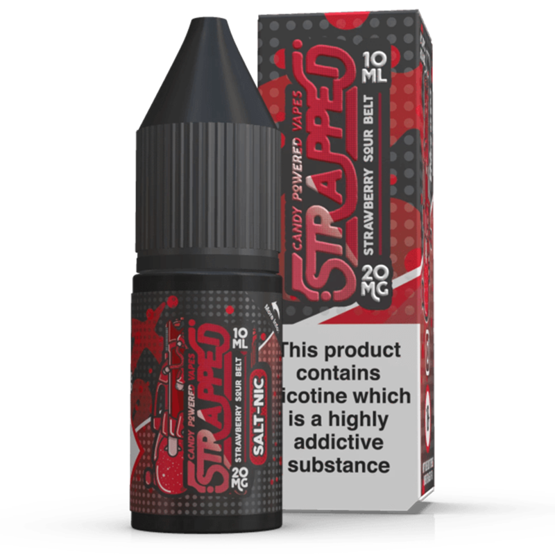 Strawberry Sour Belts Nic Salt by Strapped 10ml