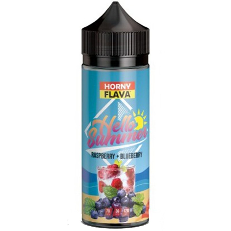 Horny Flava Hello Summer Raspberry Blueberry 100ml...