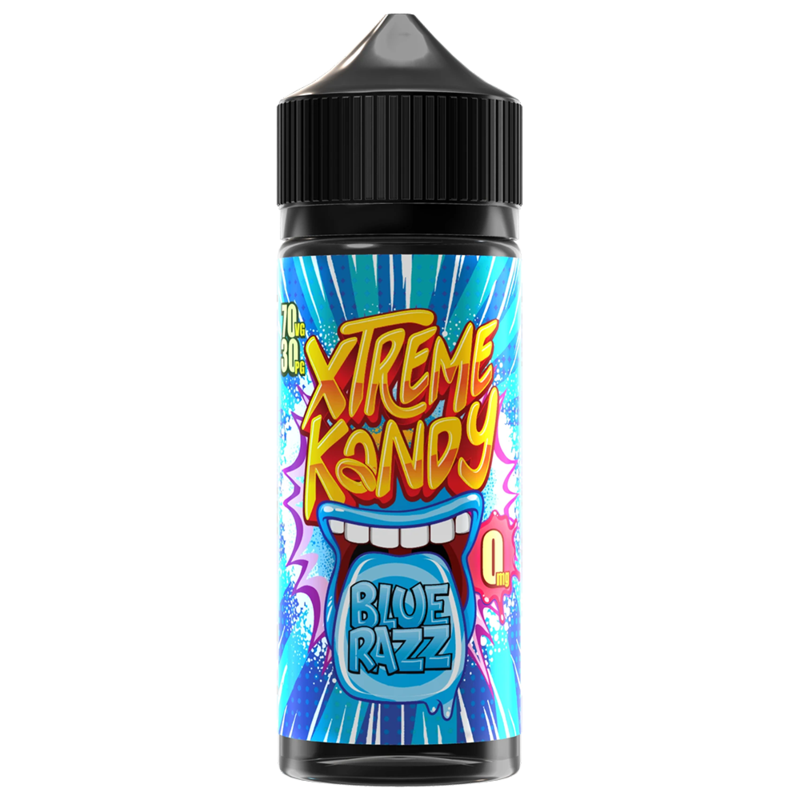 Xtreme Kandy Blue Razz 0mg 100ml Short Fill E-Liqu...