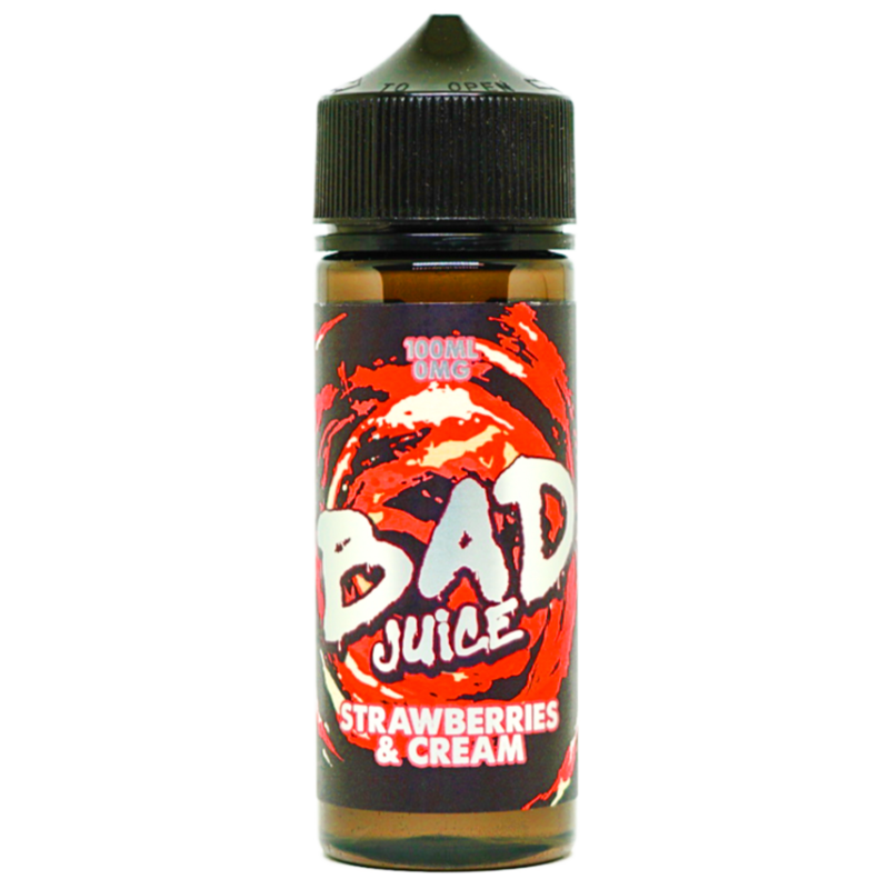 Bad Juice Strawberries & Cream 0mg 100ml Short...