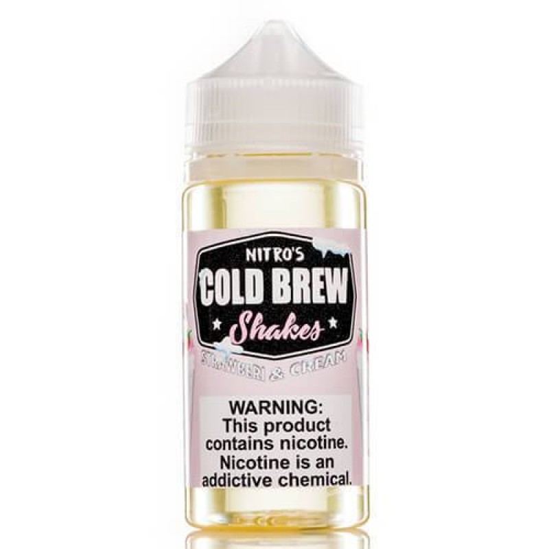 Nitro's Cold Brew Strawberri and Cream E-liquid 100ml Short Fill