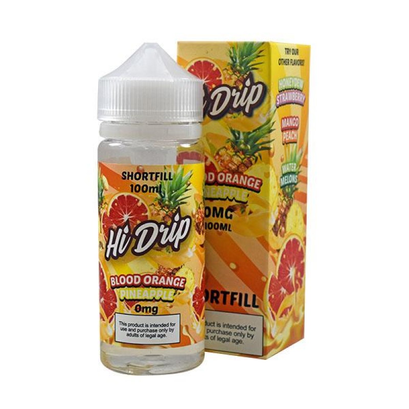 Hi Drip Blood Orange Pineapple 0mg 100ml Short Fil...