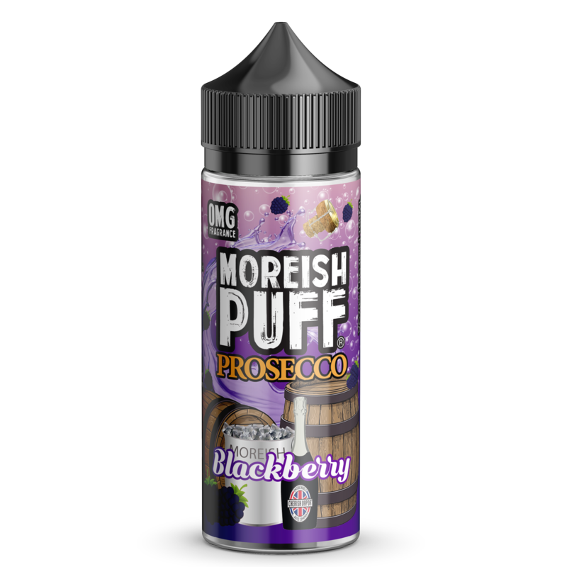 Moreish Puff Prosecco Blackberry 0mg 100ml Short F...