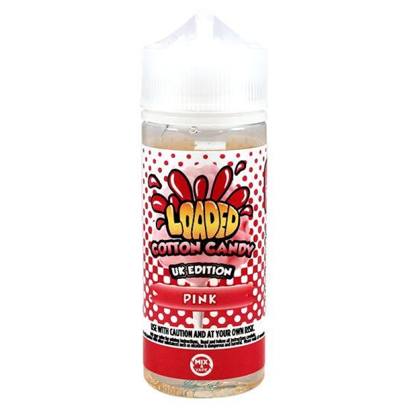 Loaded E-Juice Pink Cotton Candy E-liquid 100ml Sh...