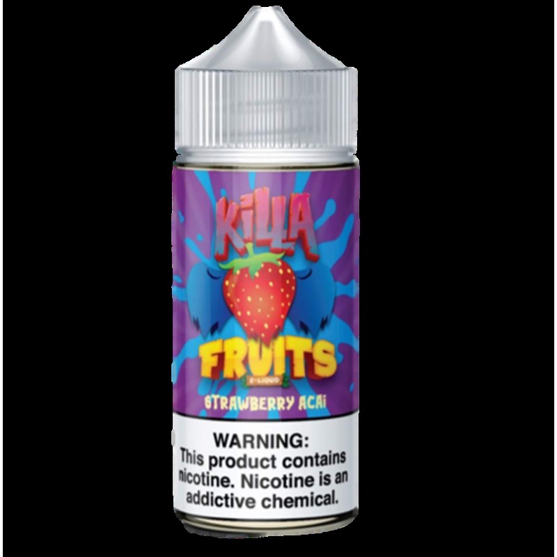 Killa Fruits Strawberry Acai E-liquid 100ml Short ...