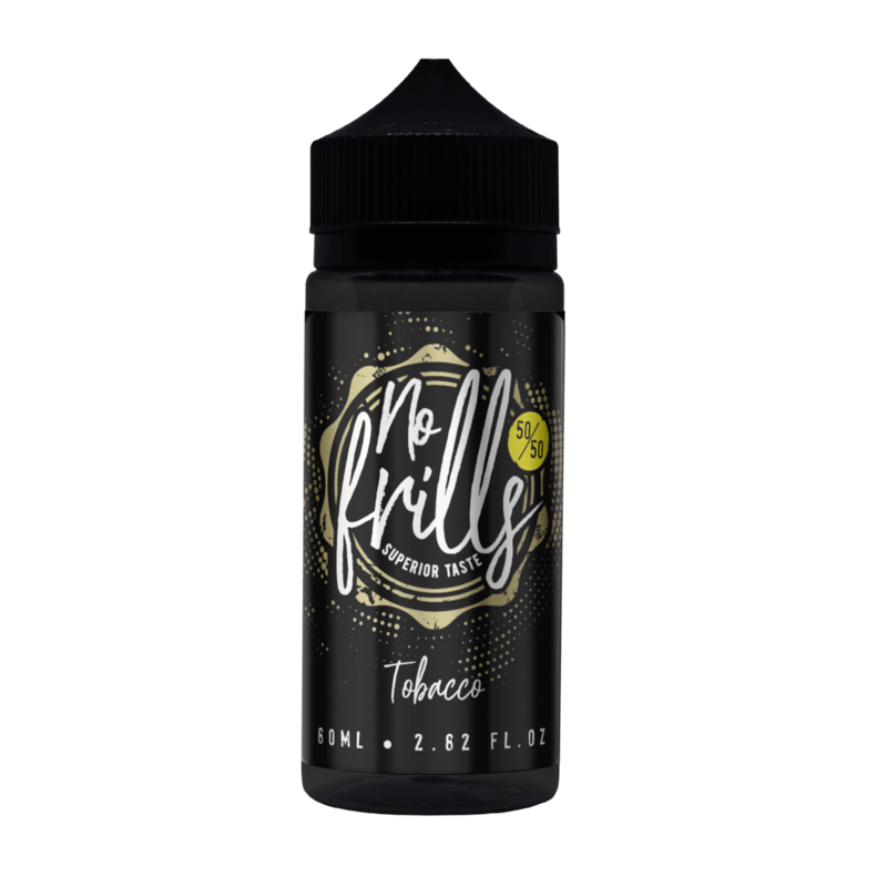 Tobacco E-liquid by No Frills 80ml Short Fill