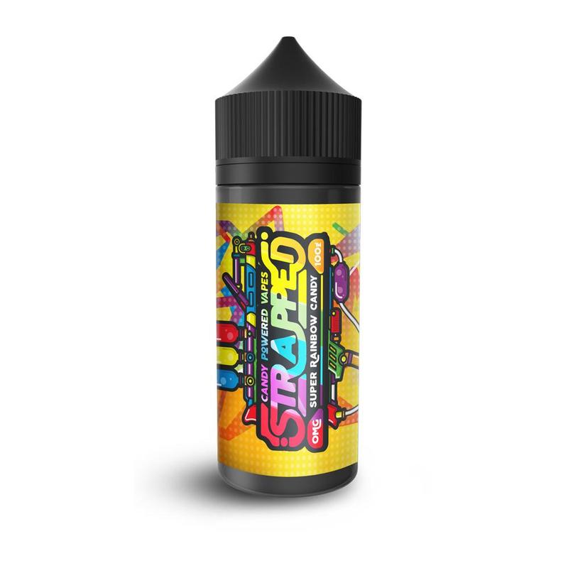 Strapped Super Rainbow Candy E-liquid Short Fill