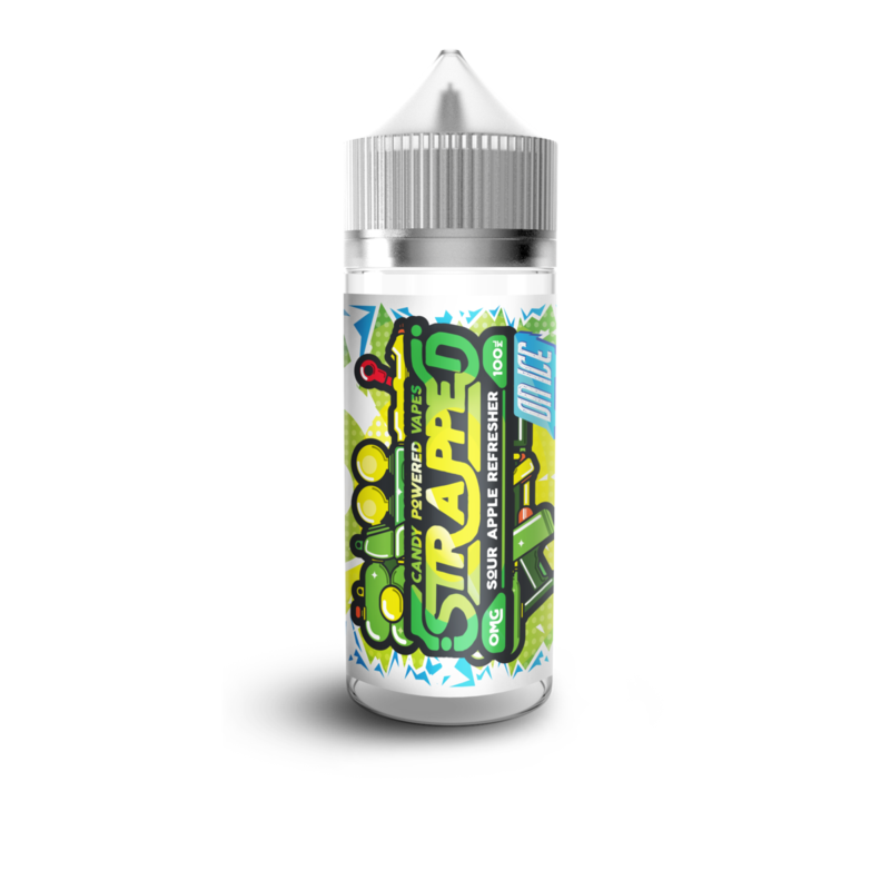 Strapped Sour Apple Refreshers on Ice E-liquid Sho...