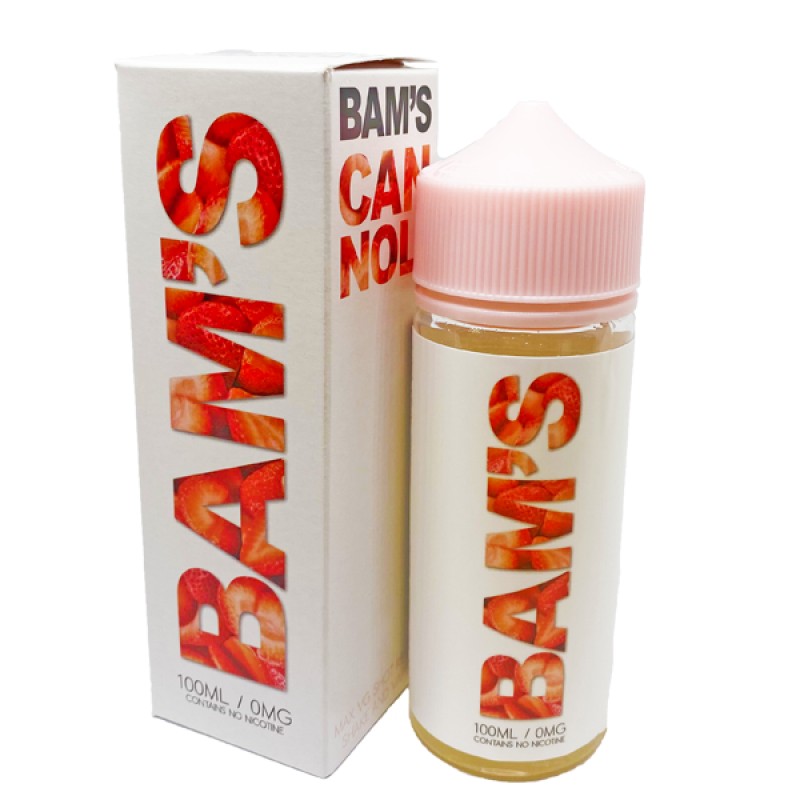 Bam's Strawberry Cannoli 0mg 100ml Short Fill