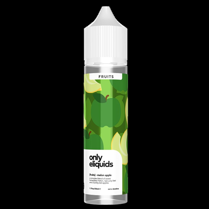 Only E-Liquids Fruits: Melon Apple 0mg 50ml Short ...