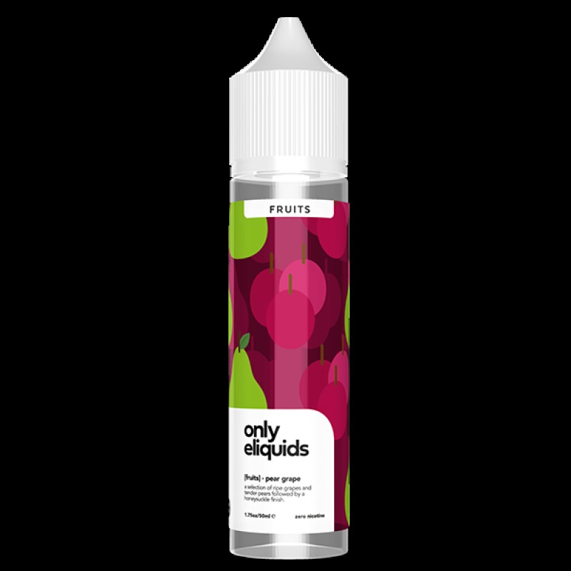 Only E-Liquids Fruits: Pear Grape 0mg 50ml Short F...