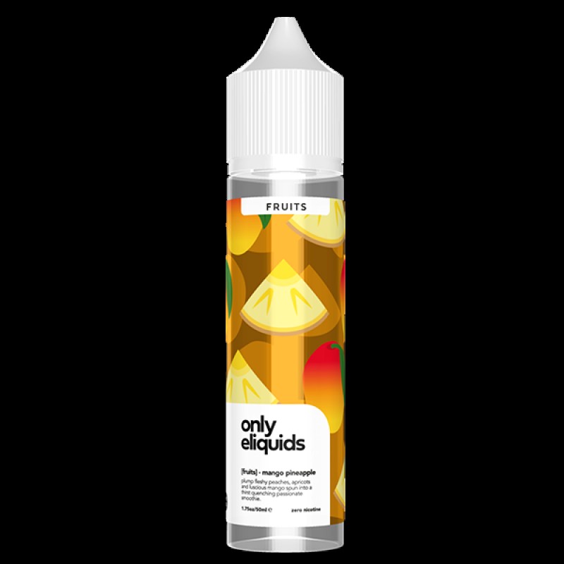 Only E-Liquids Fruits: Mango Pineapple 0mg 50ml Sh...