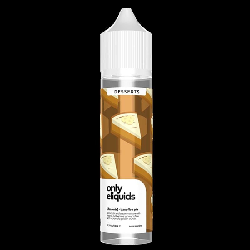 Only E-Liquids Desserts: Banoffee Pie 0mg 50ml Sho...