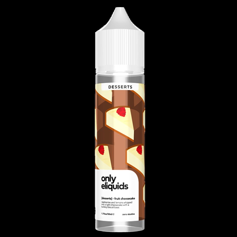 Only E-Liquids Desserts: Fruit Cheesecake 0mg 50ml...