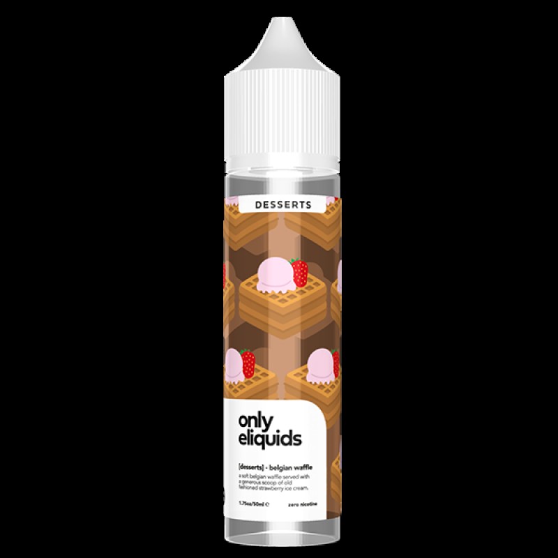 Only E-Liquids Desserts: Belgian Waffle 0mg 50ml S...