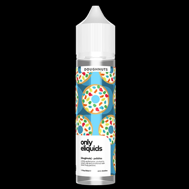 Only E-Liquids Doughnuts: Pebbles 0mg 50ml Short F...