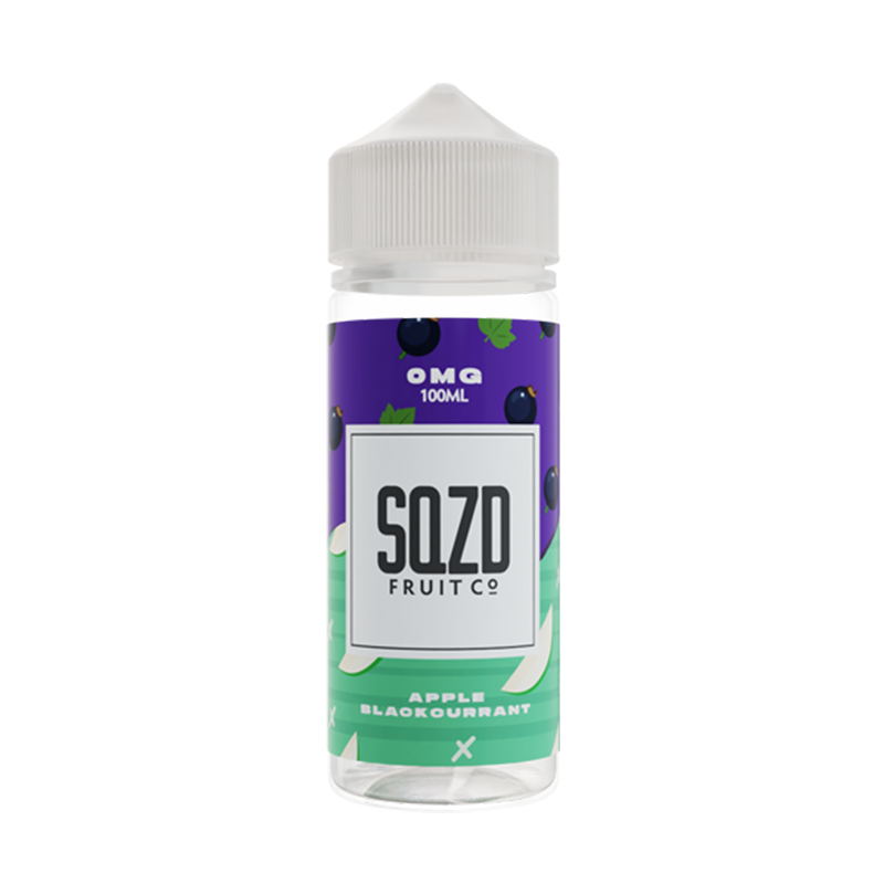 SQZD Apple Blackcurrant 0mg 100ml Short Fill E-Liq...