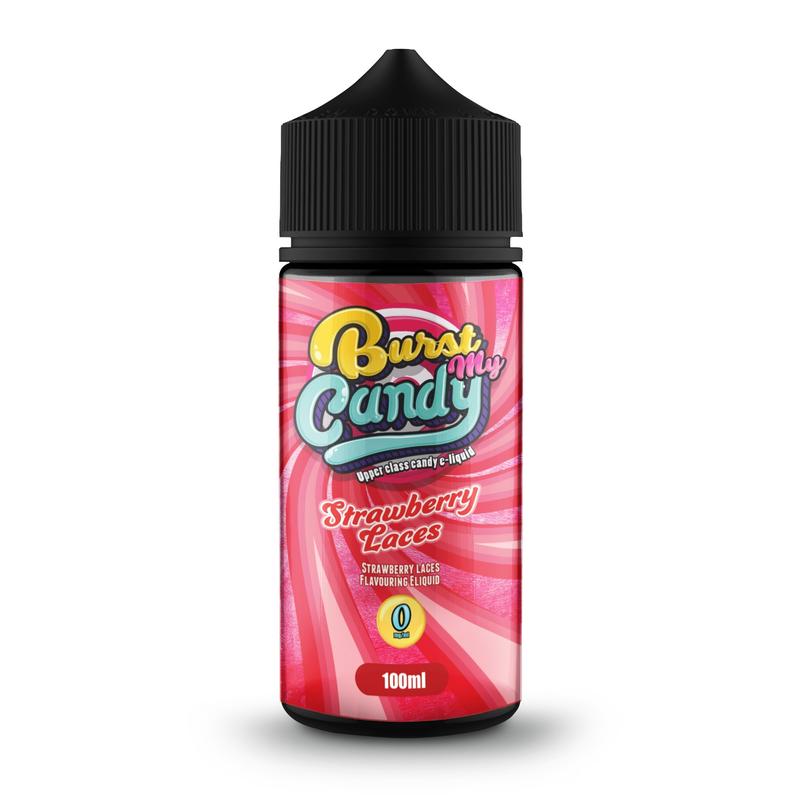 Burst My Candy Strawberry Laces 0mg 100ml Short Fi...