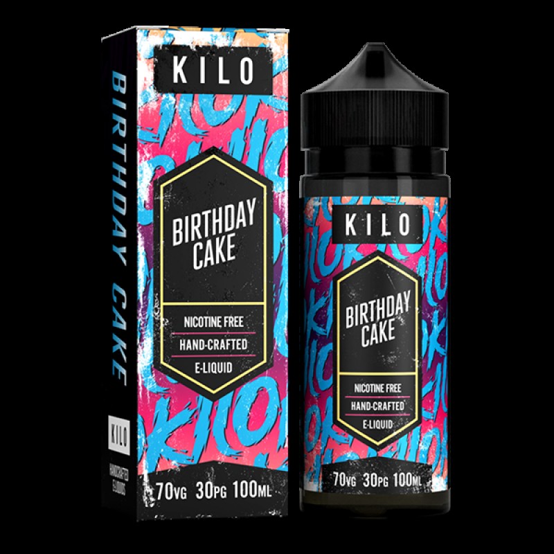 Kilo New Series: Birthday Cake 0mg 100ml Short Fil...