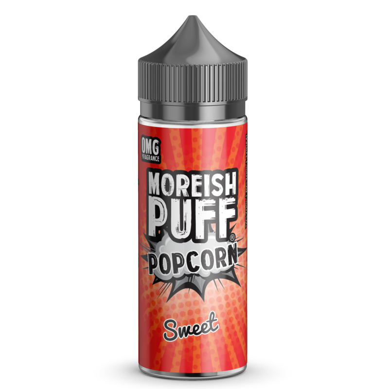 Moreish Puff Popcorn Sweet 0mg 100ml Short Fill E-...