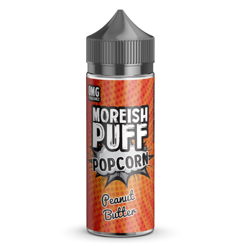 Moreish Puff Popcorn Peanut Butter 0mg 100ml Short...