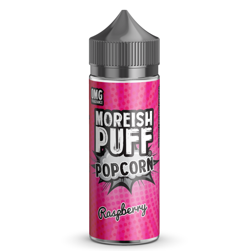 Moreish Puff Popcorn Raspberry 0mg 100ml Short Fil...