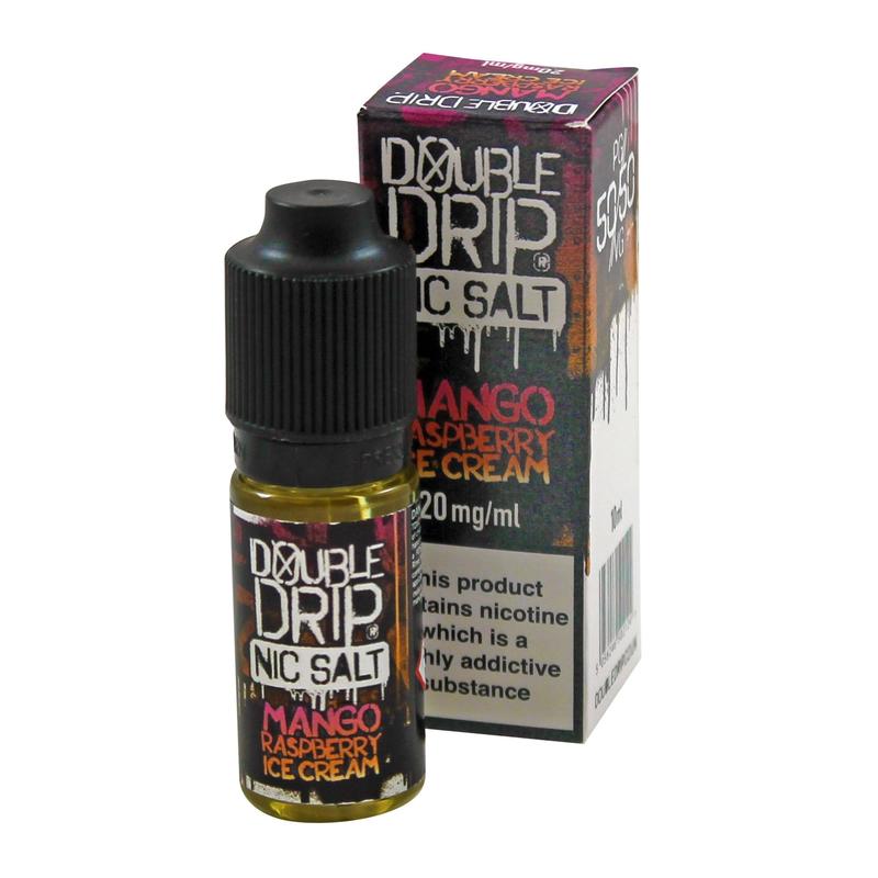 Double Drip Mango Raspberry Ice Cream Nic Salt 10m...