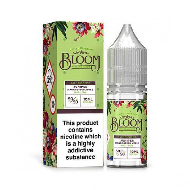 Bloom Juniper Mangosteen Apple 10ml Nic Salt E-Liq...