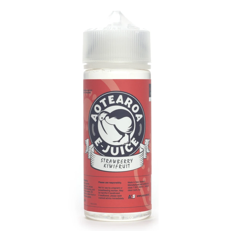 Aotearoa E-Juice Strawberry Kiwifruit 0mg 100ml Sh...