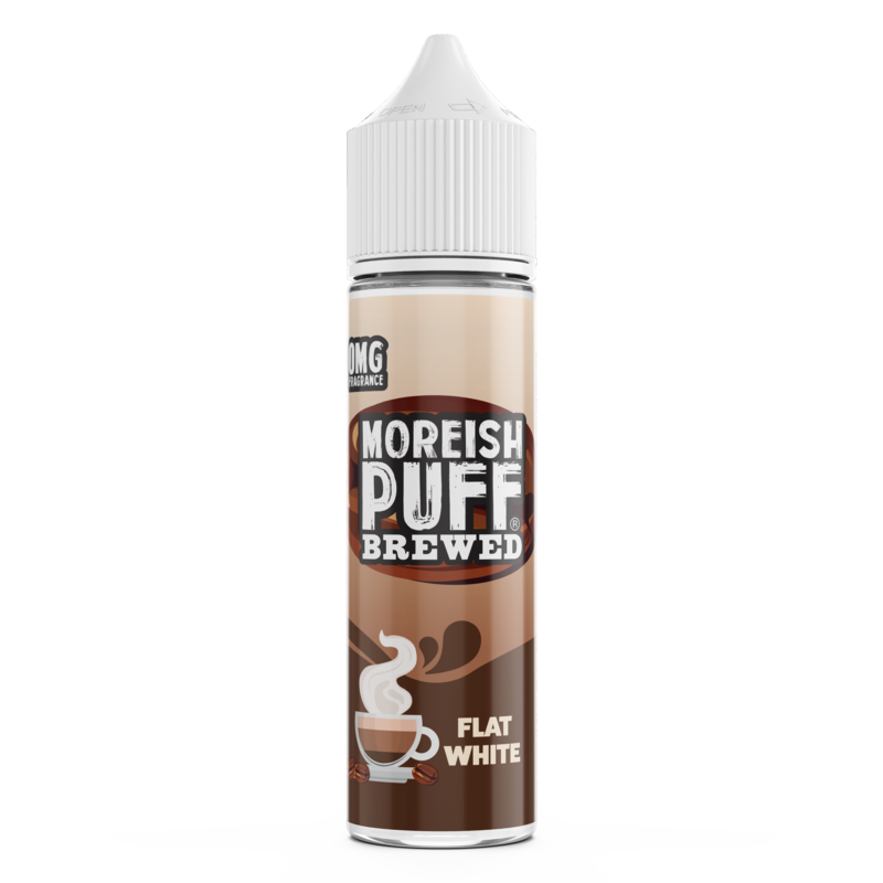 Moreish Puff Brewed Flat White 0mg 50ml Short Fill...