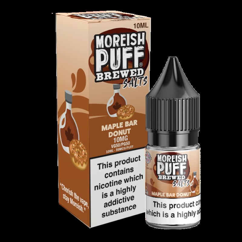 Moreish Puff Salts Maple Bar Donut 10ml Nic Salt