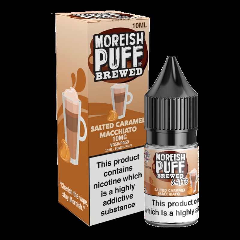 Moreish Puff Salts Salted Caramel Macchiato 10ml N...