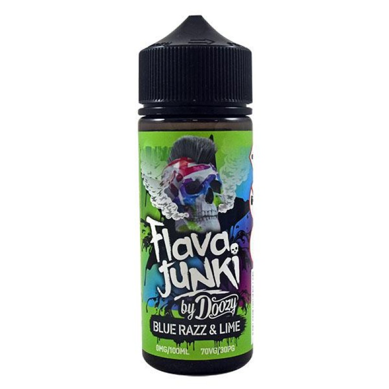 Doozy Vape Flava Junki: Blue Razz Lime 0mg 100ml S...